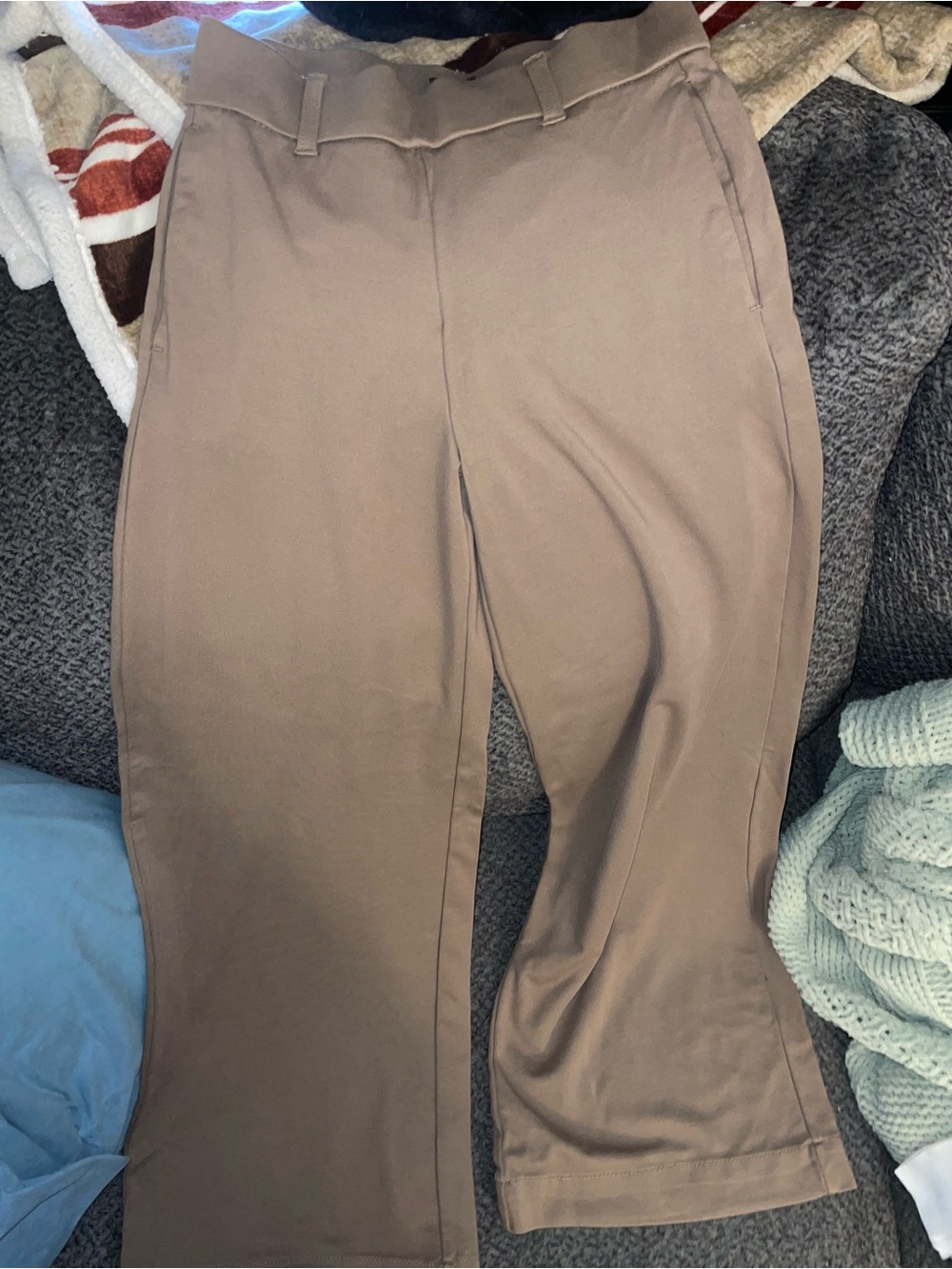 Lee Brown Dress Pants with Black Pocket Lining